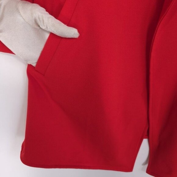 FRANK LYMAN MONTREAL Collection Red Knit Jacket Size 8 Longline Blazer 226274 - Picture 7 of 9